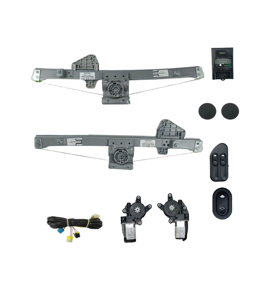 KIT VIDRO FIESTA AMAZOM 2002 ATE 2014 C/ MODULO TSM2D S/ ANTIESMAGAMENTO