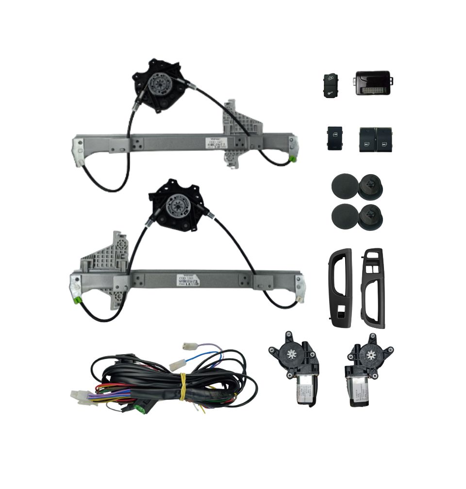 KIT VIDRO GOL G6/G7 2 PORTAS SAVEIRO G5/G6/G7 C/ LOOK DOOR MAQUINA ASAP MODULO AW52OEM