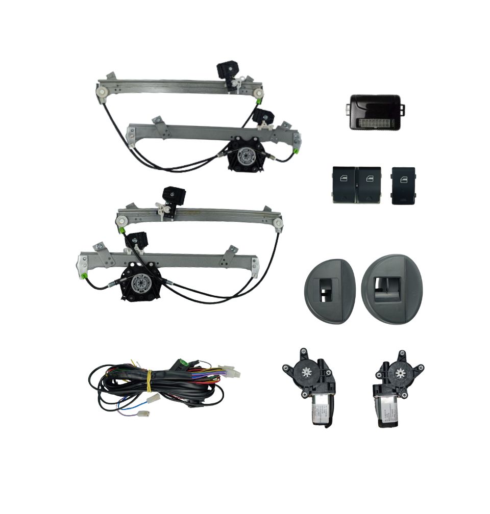 KIT VIDRO GOL / SAVEIRO G4 MOLDURA CINZA MAQUINA ASAP MODULO AW52OEM