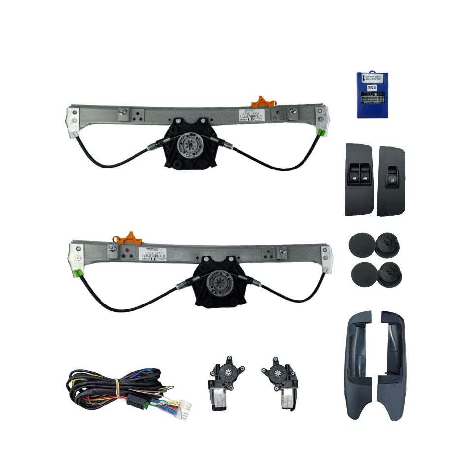 KIT VIDRO PALIO NOVO / STRADA 2 PORTAS  C/ MODULO TSM2DBE S/ ANTIESMAGAMENTO