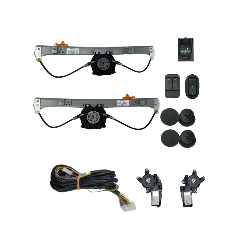 KIT VIDRO PALIO / STRADA 2 PORTAS MODULO TSM2D SEM ANTIESMAGAMENTO COM SUBCONJUNTO DO CELTA