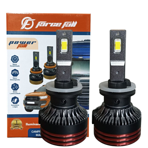 LAMPADA LED POWER FULL H27 120W PAR 12V C/ CANCELLER FORCE FULL