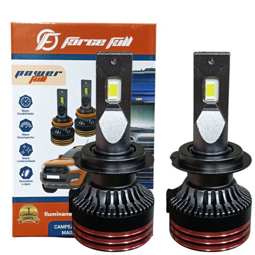 LAMPADA LED POWER FULL H7 120W PAR 12V C/ CANCELLER FORCE FULL