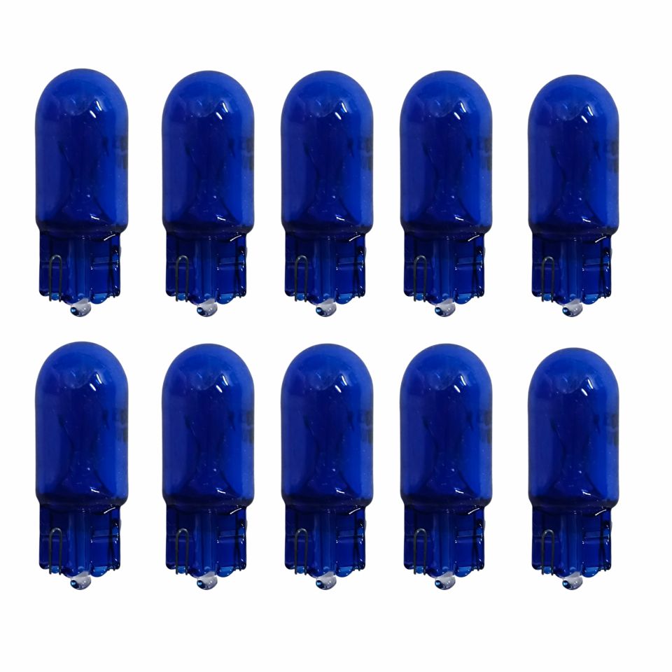 LAMPADA PINGAO 2825 T 10 12V 5W AZUL COMUM CX C- 10 UNID.