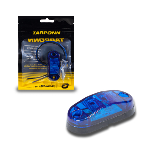 LANTERNA DELIMITADORA DE LED AZUL 12-24V 2 LEDS TARPONN