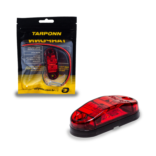 LANTERNA DELIMITADORA DE LED VERMELHA 12-24V 2 LEDS TARPONN