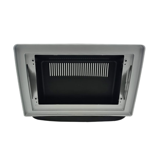 MOLDURA 10.1" FLUTUANTE GM ONIX / TRACKER 2020 PRETA COM FRISO PRATA