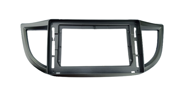 MOLDURA 10.1" HONDA CRV 2012 / 2016 CINZA COM BOTÃO ALERTA AIKON