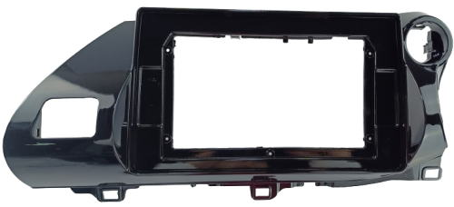 MOLDURA 10.1" TOYOTA HILUX 2016 - 2024 BLACK PIANO AIKON