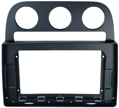 MOLDURA 2 DIN 10.1" VW JETTA 2006/2008 PRETO FOSCO AIKON