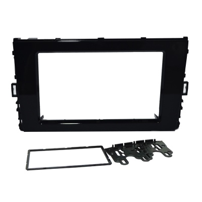 MOLDURA 2 DIN 7" VW POLO NOVO / VIRTUS 2018 BLACK PIANO