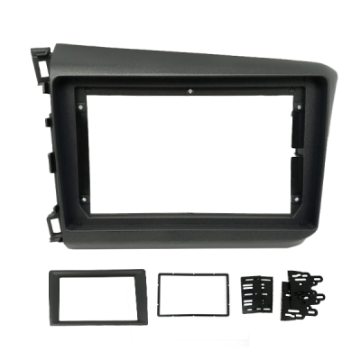 MOLDURA 2 DIN 9" HONDA CIVIC 2012/2016 GRAFITE FIAMON