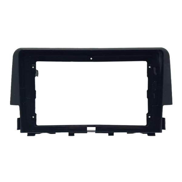 MOLDURA 2 DIN 9" HONDA CIVIC 2017 A 2021 BLACK PIANO FIAMON