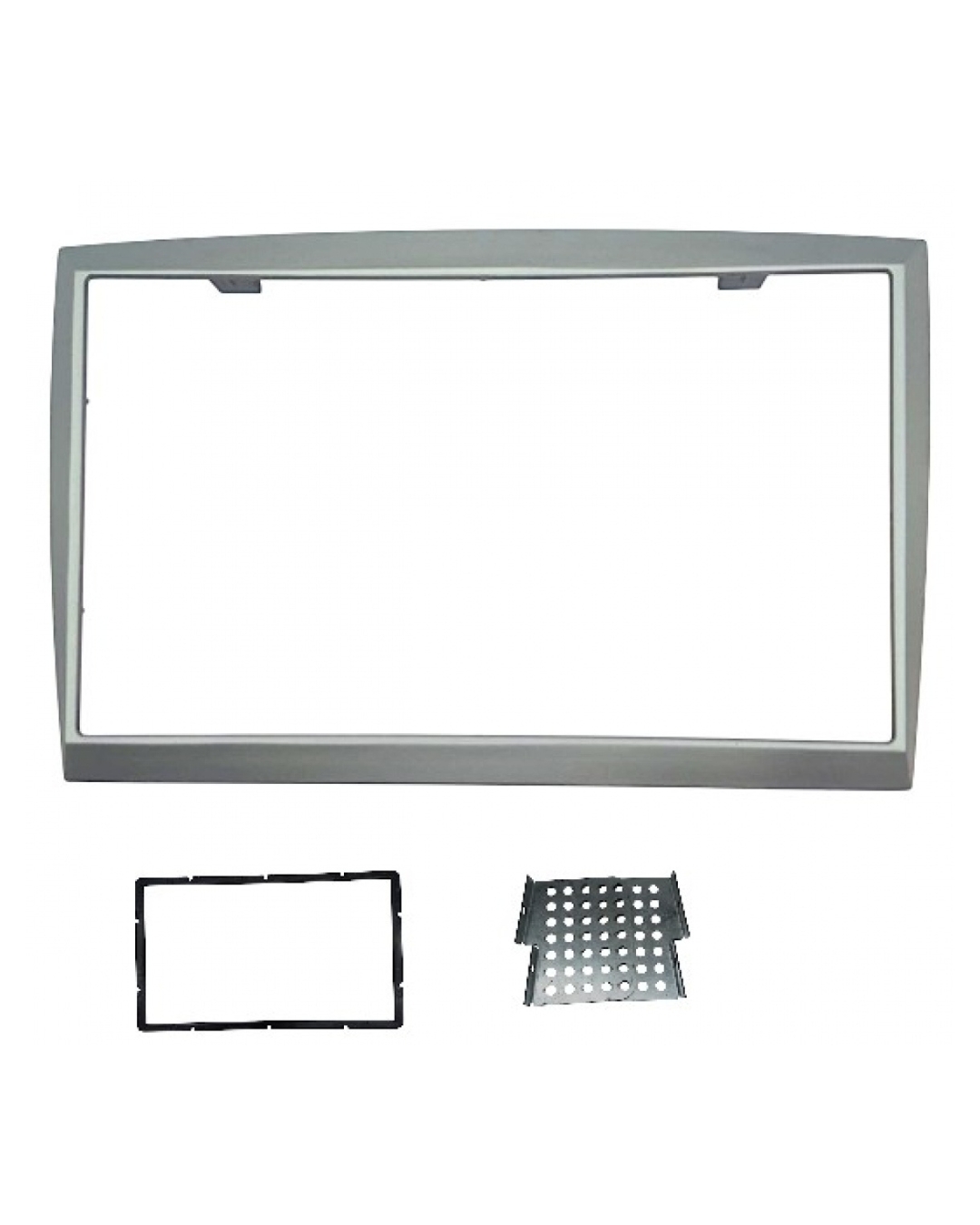 MOLDURA 6.8" E 7" RENAULT MEGANE DYNAMIQUE SEDAN E GRAND TOUR PRATA FIAMON