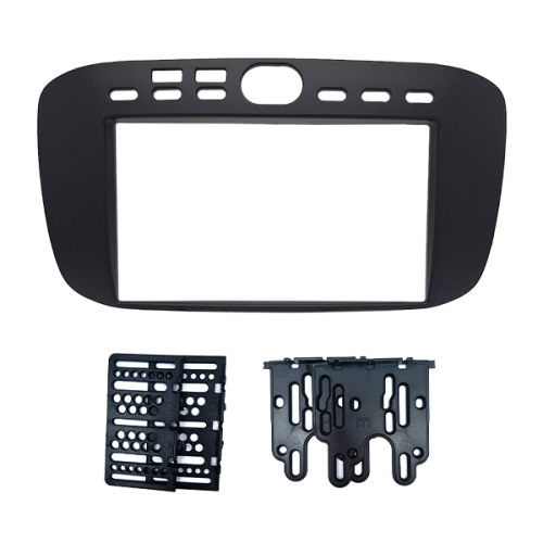 MOLDURA 6.8" FIAT PUNTO 2013/2017 E LINEA 2015/2016 PRETA FIAMON