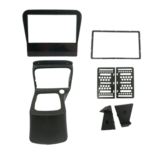 MOLDURA 7" CHEVROLET CELTA G1 2000/2006 COM CONSOLE PRETO BLACK PIANO FIAMON
