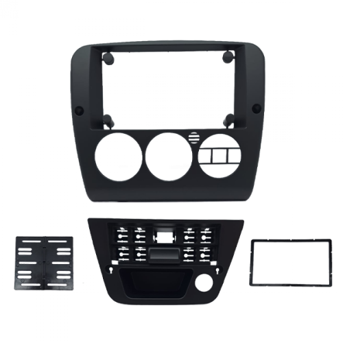 MOLDURA 7" CHEVROLET VECTRA G2 1996/2005 AR DIGITAL PRETA FIAMON