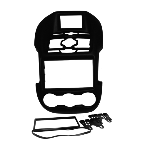 MOLDURA 7" FORD RANGER VERSÃO XLT SEM GPS 2012/2015 PRETA FIAMON