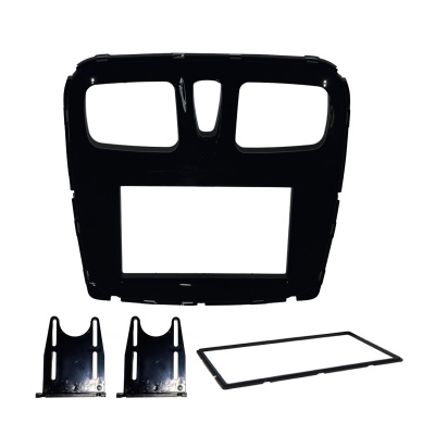 MOLDURA 7" RENAULT LOGAN 2014> SANDERO 2015> BLACK PIANO FIAMON