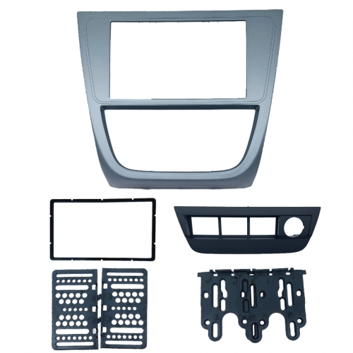 MOLDURA 7" VW GOL/ SAVEIRO/ VOYAGE G5 C/ SUPORTE 4 BOTOES GRAFITE FIAMON