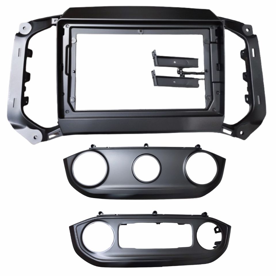 MOLDURA 9" CHEVROLET S10 2017/2022 A/C DIG. E A/C ANALOGICO PIANO AIKON