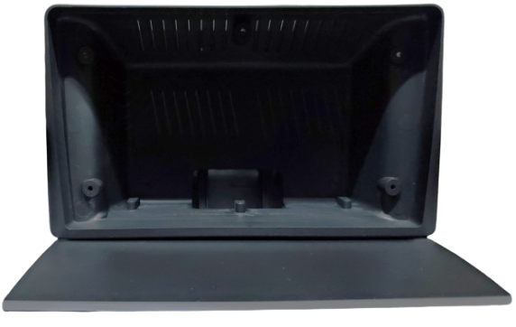 MOLDURA 9" CITROEN C3 2013 / 2017 PRETO FOSCO AIKON