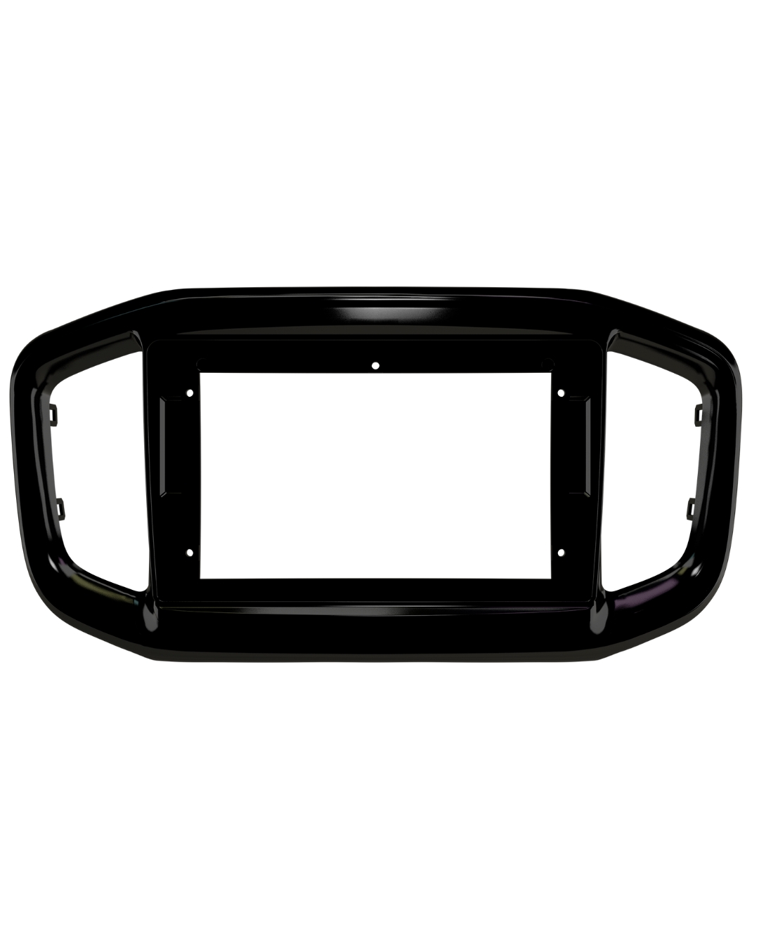 MOLDURA 9" FIAT STRADA 2021> FIAT FIORINO E PEUGEOT PARTNER RAPID 2022> BLACK PIANO FIAMON