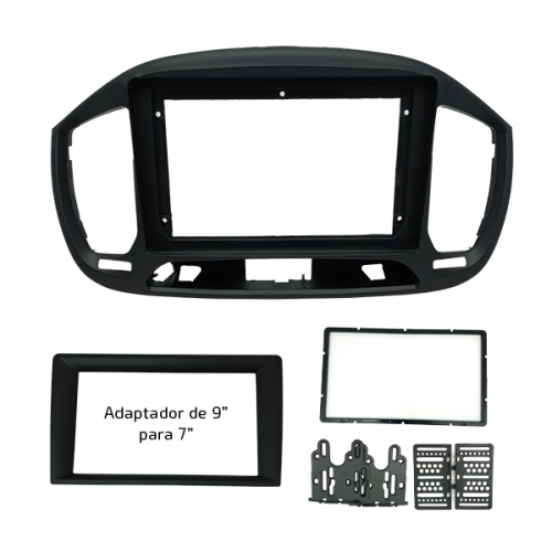 MOLDURA 9" FIAT UNO 2015/2021 PRETA FIAMON