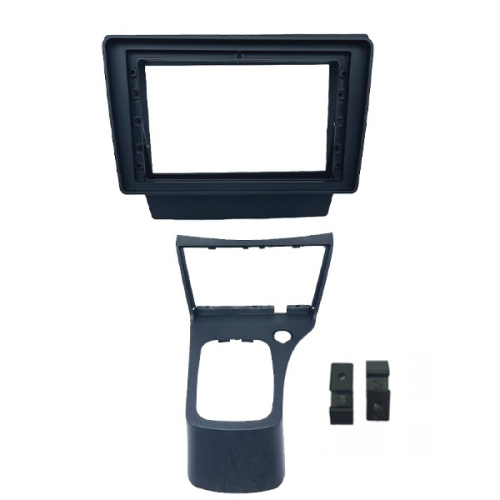 MOLDURA 9" FLUTUANTE GM CELTA G2 2007/2015 E PRISMA 2006/2012 COM CONSOLE PRETO