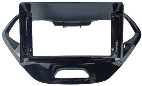 MOLDURA 9" FORD KA 2018/2021 PISCA ALERTA EMBAIXO BLACK PIANO AIKON