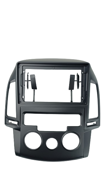 MOLDURA 9" HYUNDAI I30 2008 / 2012 A/C ANALOGICO PRETO FOSCO AIKON