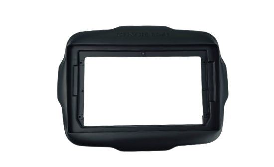MOLDURA 9" JEEP RENEGADE 2015/2022 COM ESCRITA SINCE 1941 PRETO FOSCO AIKON