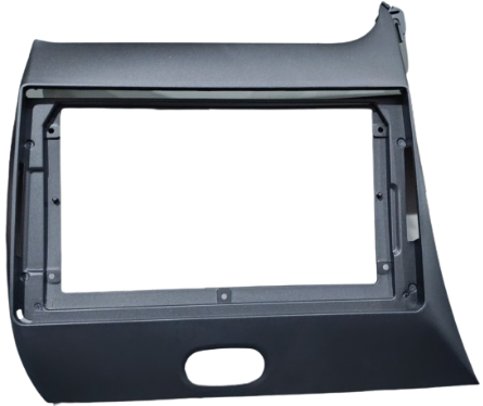 MOLDURA 9" KIA CERATO 2013/2019 PRETO FOSCO COM BOTAO AIKON