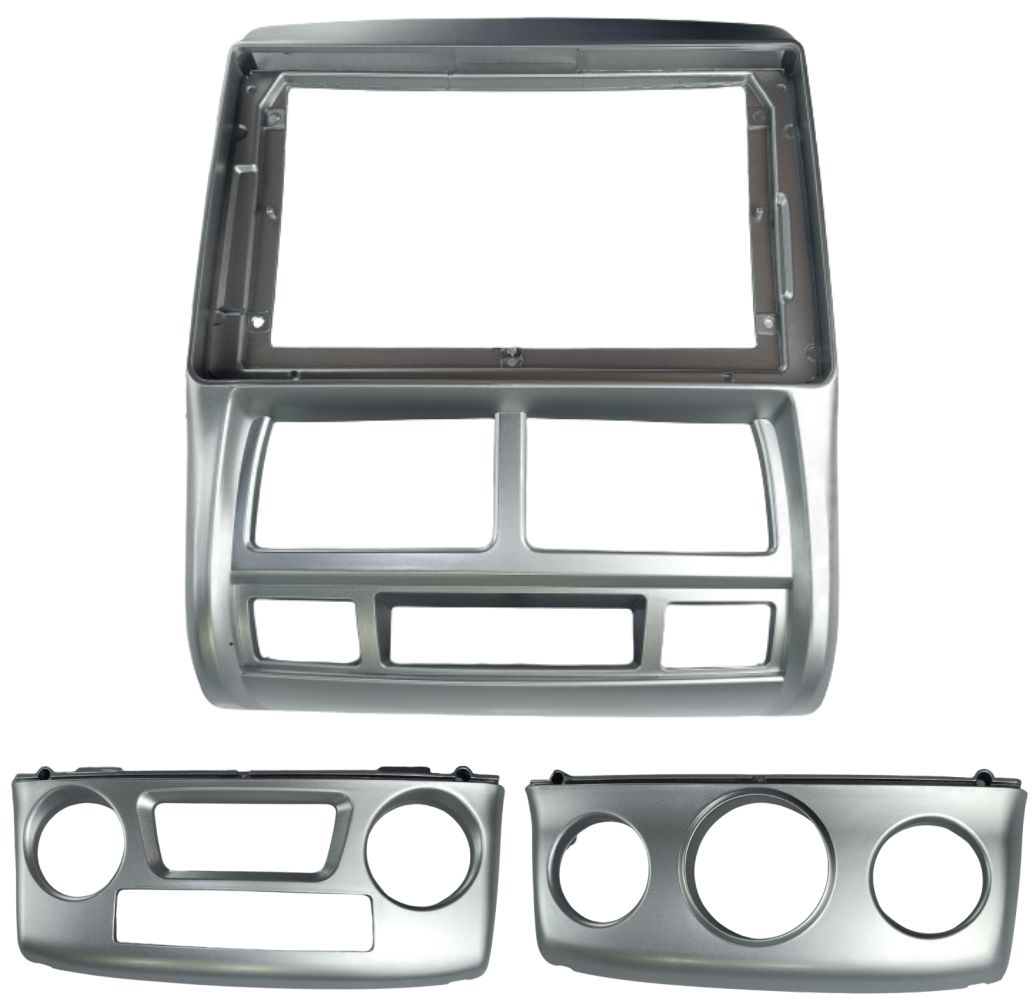 MOLDURA 9" KIA SPORTAGE 2007 /2010 A/C ANALOGICO E UMA MOLDURA P/ A/C DIGITAL PRETO FOSCO AIKON