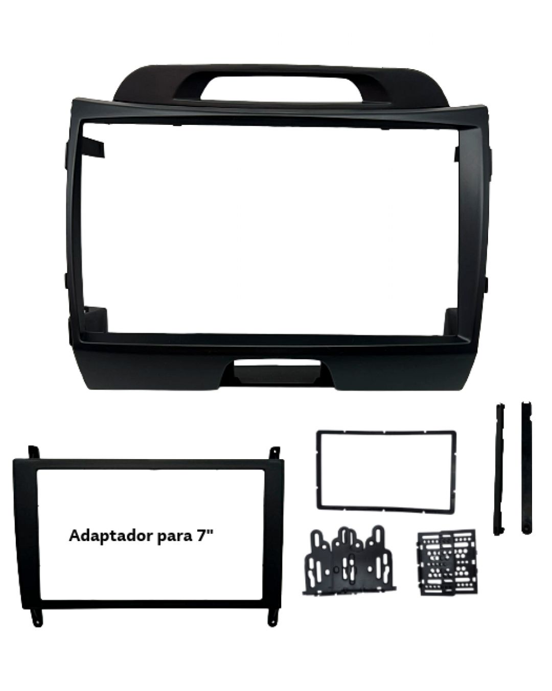 MOLDURA 9" KIA SPORTAGE 2010/2015 GRAFITE FIAMON