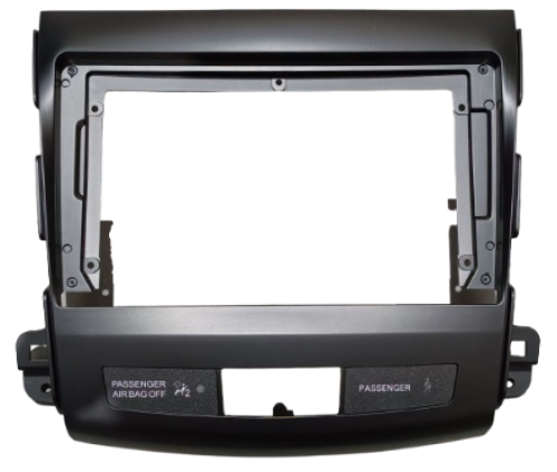 MOLDURA 9" MITSUBISHI OUTLANDER 2006 / 2013 PRETO FOSCO AIKON