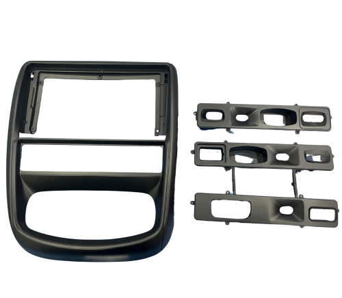 MOLDURA 9" RENAULT DUSTER G1 2011/2015 PRETA FIAMON