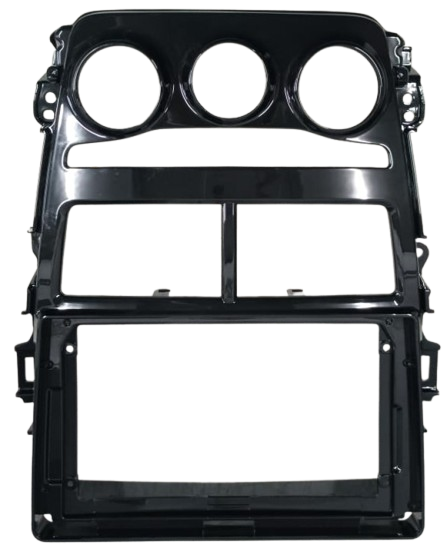 MOLDURA 9" TOYOTA YARIS 2017/2021 A/C ANALOGICO BLACK PIANO AIKON