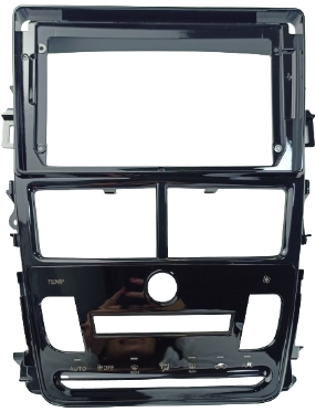 MOLDURA 9" TOYOTA YARIS 2017/2021 AC DIGITAL BLACK PIANO AIKON