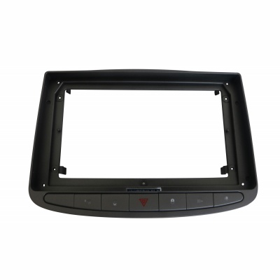 MOLDURA PAINEL 2 DIN 9" PEUGEOT 308 / 408 2007 / 2013 CINZA