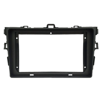 MOLDURA PAINEL 2 DIN 9" TOYOTA COROLLA 2008/2013 GRAFITE FIAMON