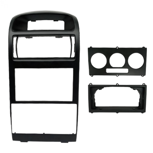 MOLDURA PAINEL 2 DIN ASTRA HATCH / SEDAN AR ANALOGICO E DIGITAL PRETO 1998 / 2011 JAPONES CHINES
