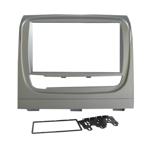 MOLDURA PAINEL 2 DIN FIAT IDEA/IDEA ADVENTURE 13/16 PRATA