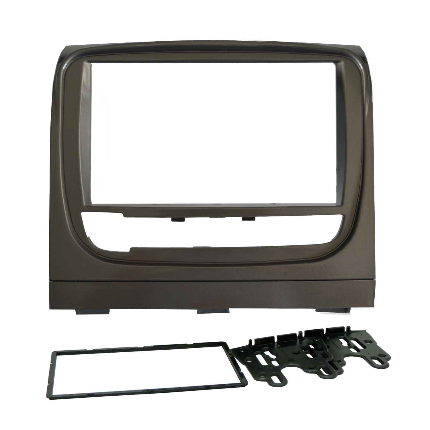 MOLDURA PAINEL 2 DIN FIAT IDEA/IDEA ADVENTURE 2013 GRAFITE FIAMON