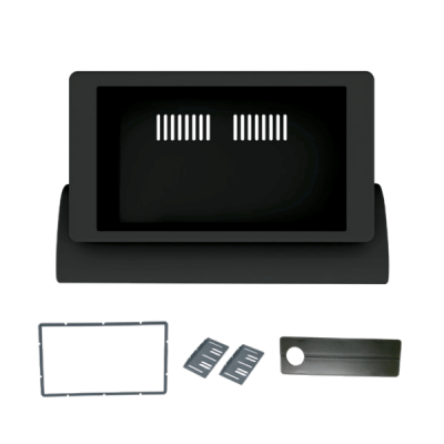 MOLDURA PAINEL 2 DIN FIAT UNO MILLE 2004/2013 / FIORINO 2004/2013 RETO FOSCO