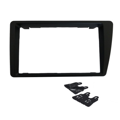 MOLDURA PAINEL 2 DIN HONDA CIVIC 2001 A 2006 PRETO