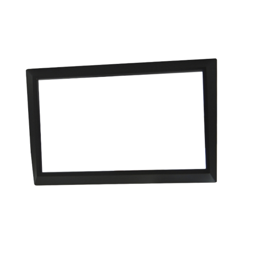 MOLDURA PAINEL 2 DIN PEUGEOT 307 CITROEN C3 2003/2012 PRETA