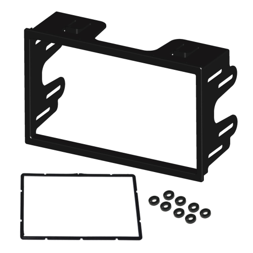 MOLDURA PAINEL 2 DIN POLO FOX GOLF ECOSPORT FIESTA BORA P. JAPONES FIAMOM