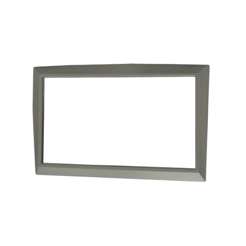 MOLDURA PAINEL 2 DIN RENAULT MEGANE/MEGANE GRAND TOUR  PRATA S/ SUPORTE