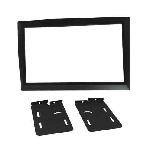 MOLDURA PAINEL 2 DIN RENAULT MEGANE/MEGANE GRAND TOUR PRETO C/ SUPORTE